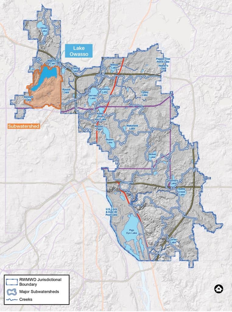 Owasso Watershed Location Map